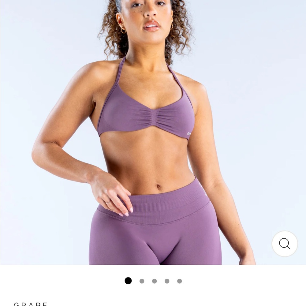 Dfyne strappy bra grape